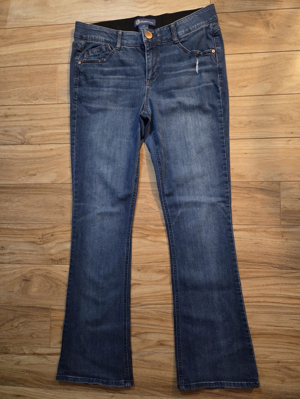 Democracy Ab Solution Bootcut Jeans Womens Shaping Stretch Size 10 - Picture 2 of 9